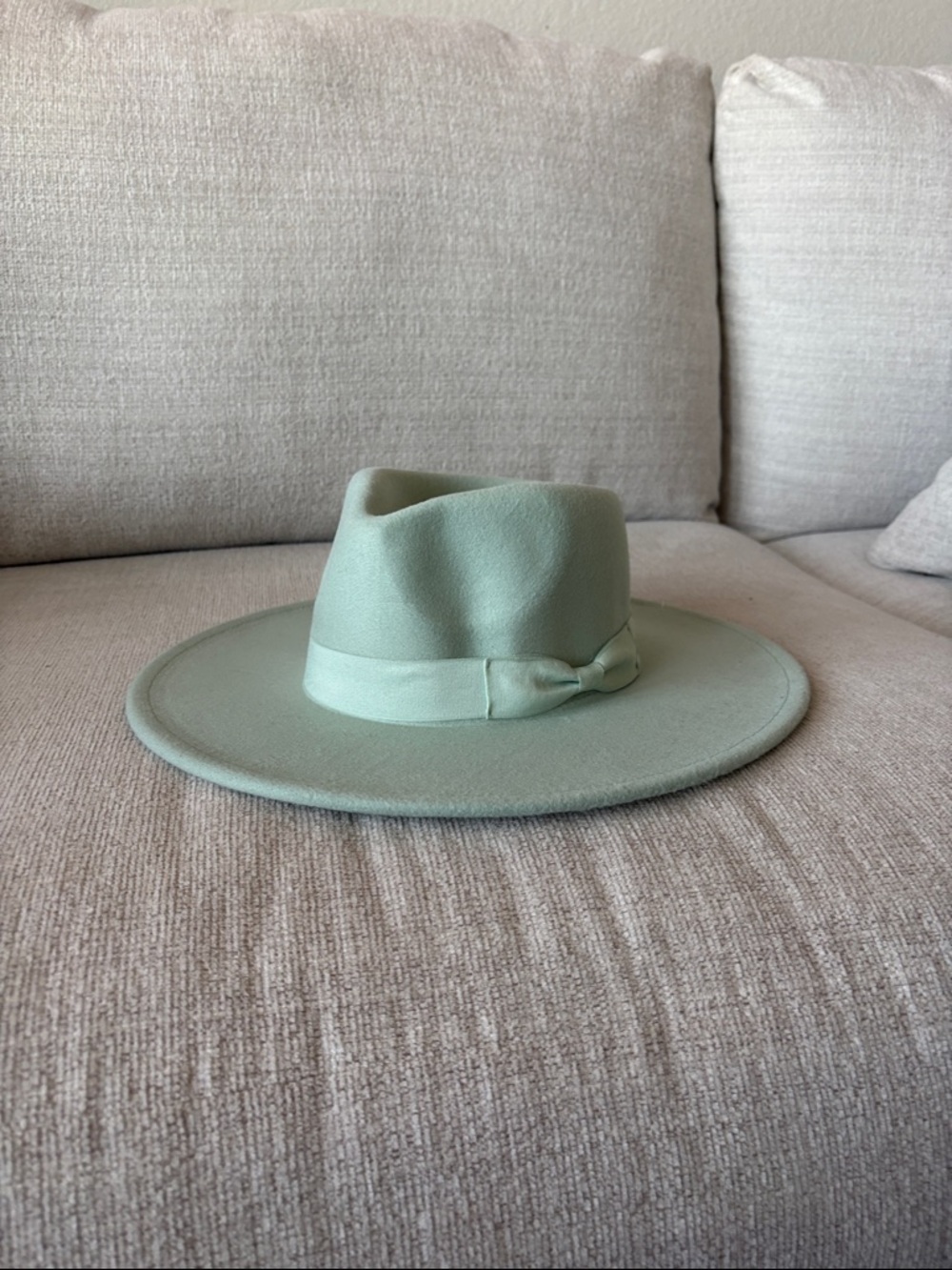 Forever 21 Mint Wide-Brim Fedora Hat